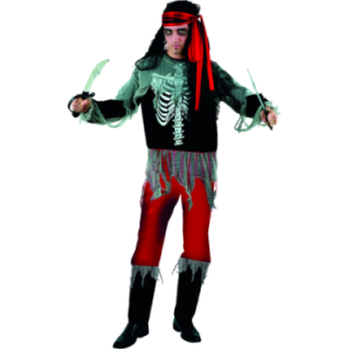 Disfraz pirata cadaver adulto