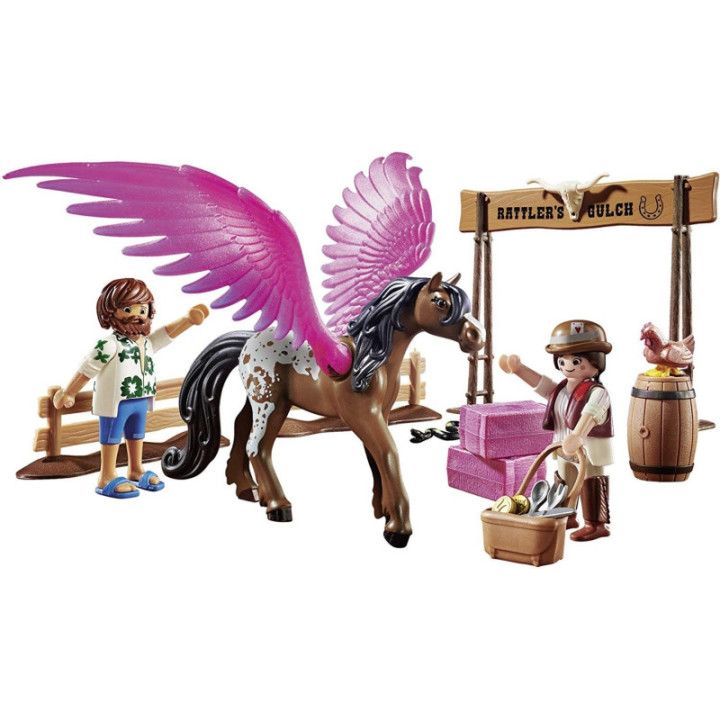 PLAYMOBIL THE MOVIE Marla, Del y Caballo con Alas - GBLA