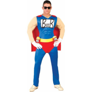 Hombre superhéroe Traje Beerman Cerveza - GBLA