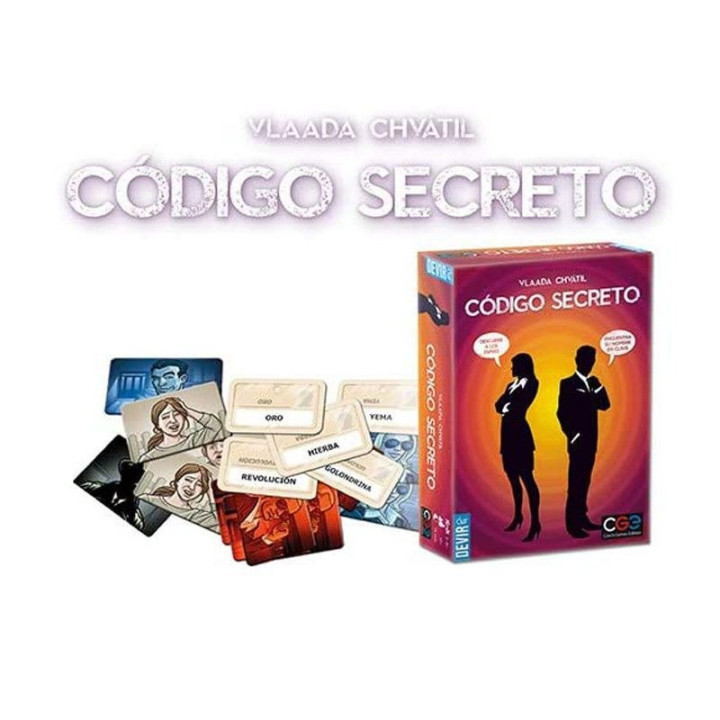 Devir- Código Secreto Juego de Mesa Multicolor única mayores de 8 años (BGCOSE)