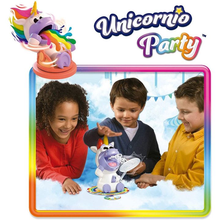 Goliath Unicornio Party. Giralo para marearlo y Que Lance arcoíris