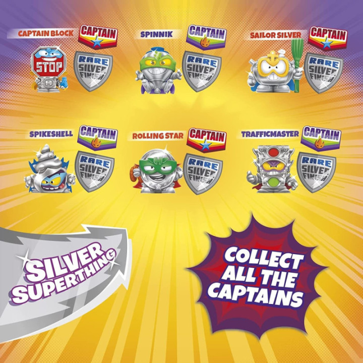 Pack 4 SuperThings (Incluye 1 capitán Plateado) y 2 Kazoom Jets - Ref. PACK 6-6