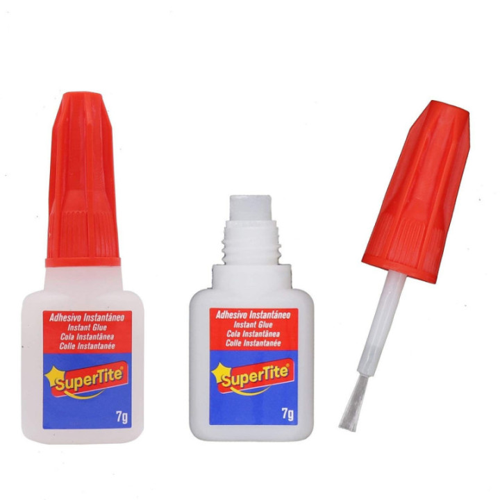 Pack 2 Super glue pegamento adhesivo instantáneo con Pincel 7g - Ref. 2416 X2