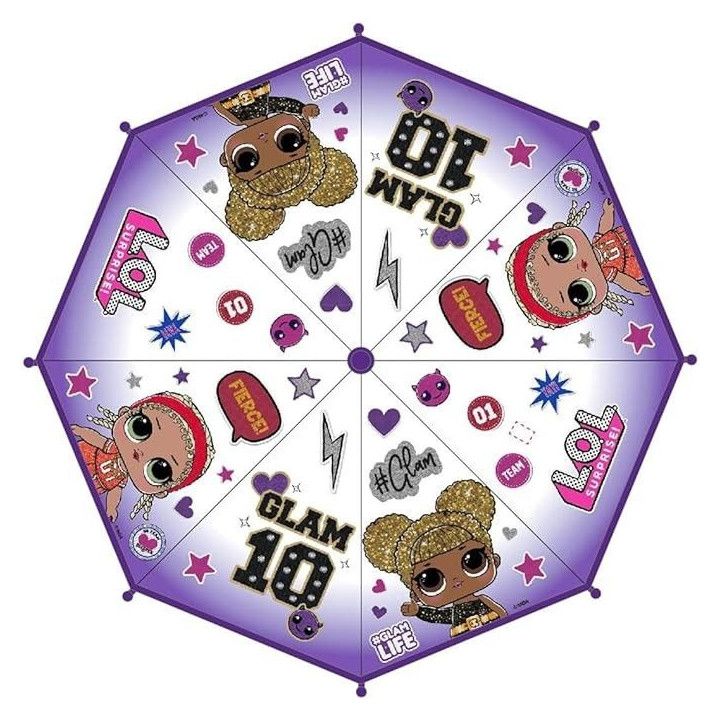 CERDÁ LIFE'S LITTLE MOMENTS - Paraguas Transparente de LOL Surprise -Licencia Oficial MGA, Multicolor (2400-0513)