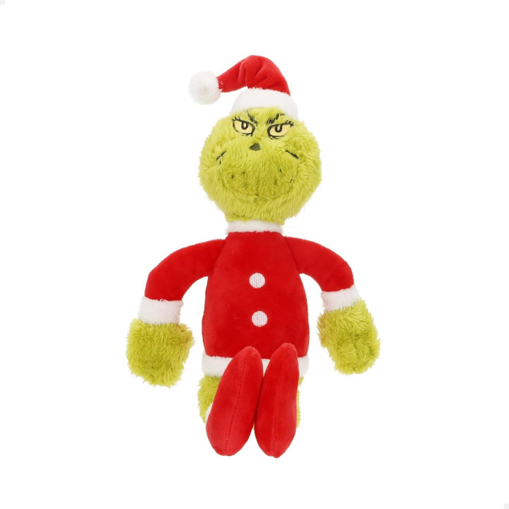 ColorBaby The Grinch 77703, peluche navideño de 30 cm con traje de Papá Noel, licencia oficial