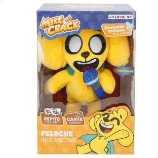 Mikecrack, Peluche Interactivo, Perro Mike, con música, Grabación y reproducción de Voz