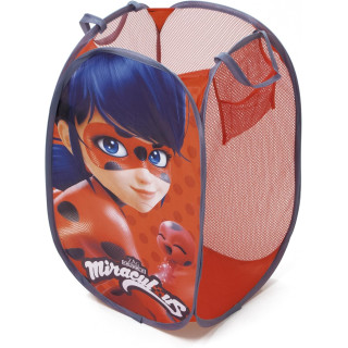 Arditex Ladybug LB11722 - Cesta guardajuguetes de 36 × 36 × 58 cm