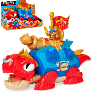 PIRATIX King Turtle - Tortuga articulada con tesoros