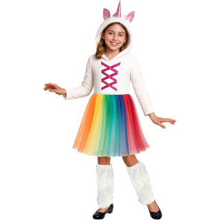 FIESTAS GUIRCA Disfraz de Unicornio Multicolor Infantil, 10-12 años
