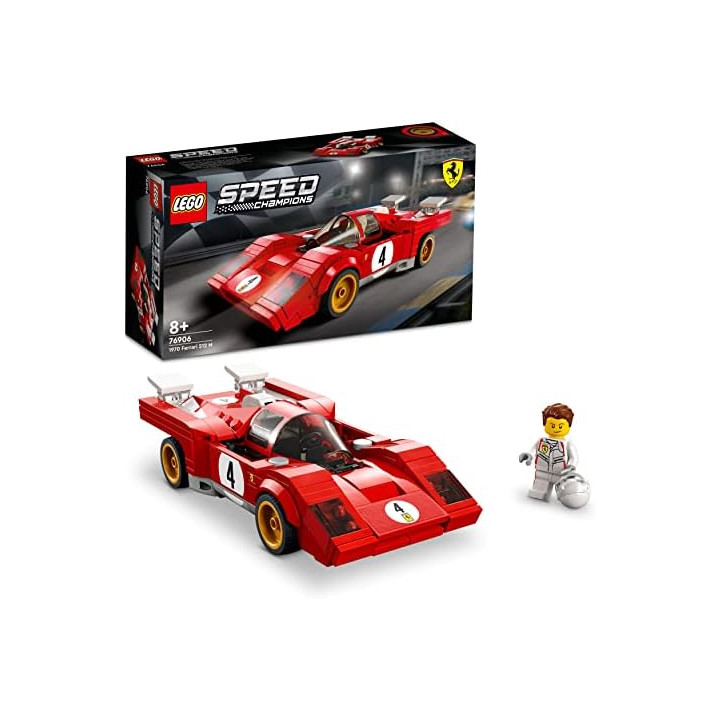 LEGO 76906 Speed Champion 1970 Ferrari 512 M, Coche de Carreras