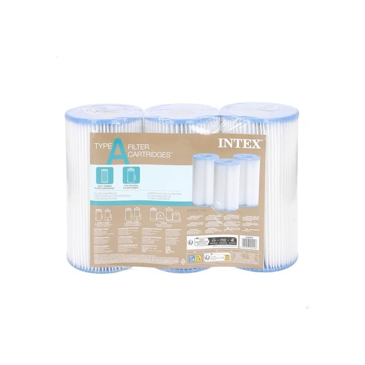Intex 29003-PACK 3 Cartuchos Filtro Tipo A