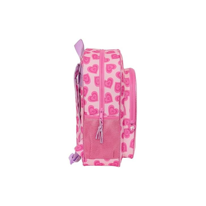 Safta Barbie Love mochila escolar infantil adaptable a carro, 32 x 12 x 38 cm, rosa