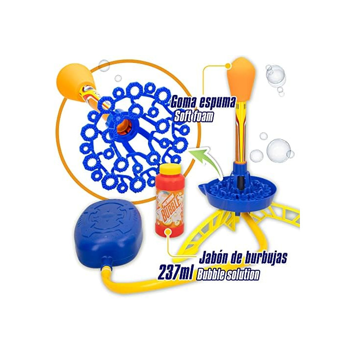 Colorbaby 47004 - Bubble Rocket, cohete lanzador de pompas de jabón