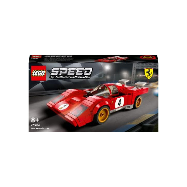 LEGO 76906 Speed Champion 1970 Ferrari 512 M, Coche de Carreras