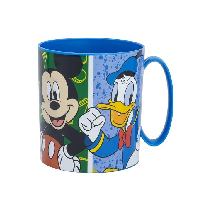 Stor Taza Infantil de Plástico Mickey Mouse 390ml - Apta para Microondas, Resistente para Niños