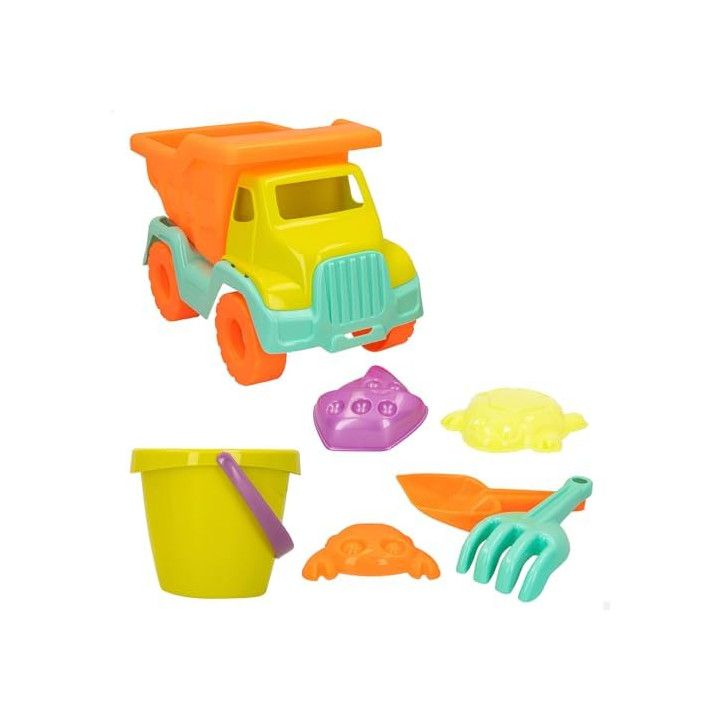 Set playa Camión y cubo con accesorios