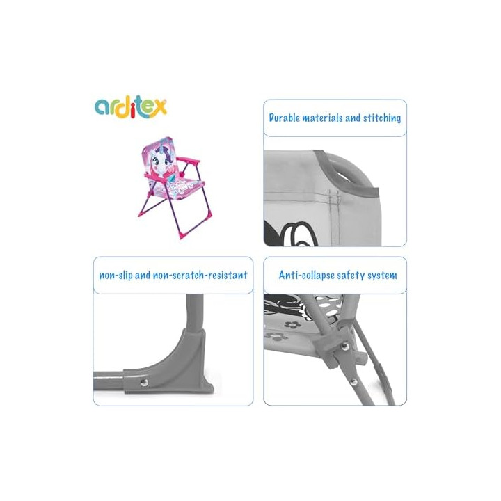 ARDITEX ZK16157 Silla Plegable unicornio