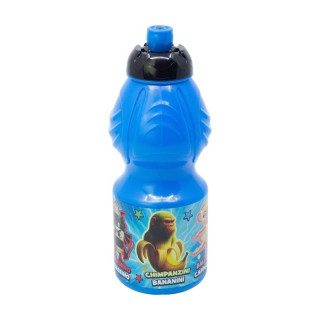 Botella de agua infantil Sport Italian Brainrot, 400 ml, plástico, antigoteo