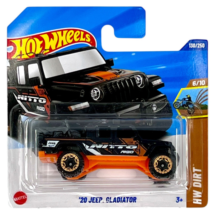 Hot Wheels HYY71, 130/250 '20 Jeep Gladiator, coche a escala 1:64, colección 2025