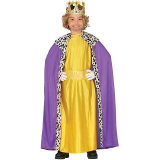 Disfraz de rey mago violeta para niño – 3 años