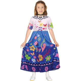 Disfraz Princesa Encanto infantil, 7-9 años (125-135 cm)