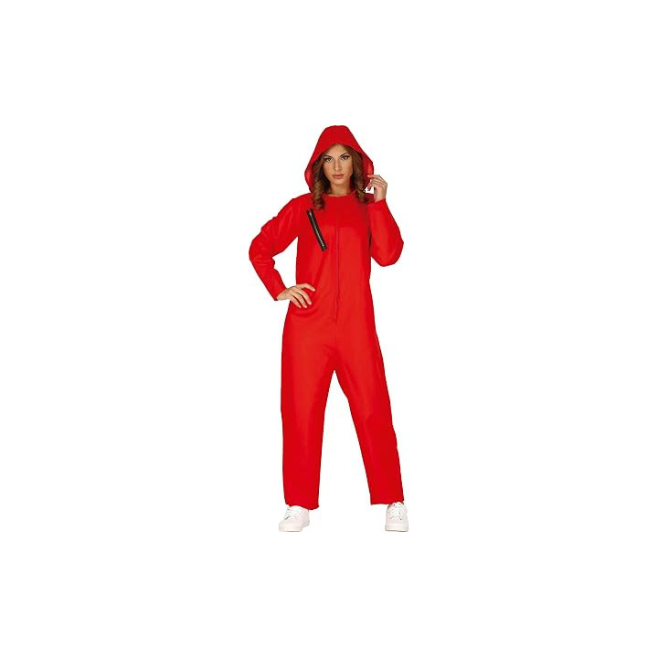 Disfraz Mono Ladrón rojo para mujer, talla XL (44-46)