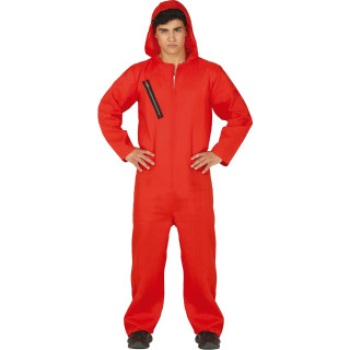 Disfraz Convicto rojo para adulto, talla S (46-48)