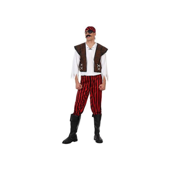 Disfraz Pirata para hombre, talla única M/L