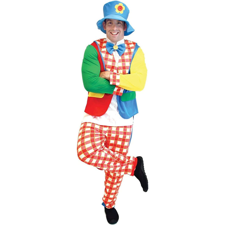 Disfraz Payaso para hombre, talla L/XL (178-188 cm)