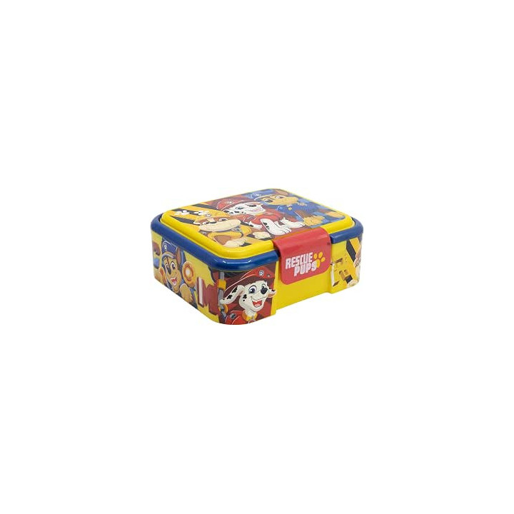 Stor Patrulla Canina, sandwichera infantil de plástico con 3 compartimentos, 1786 ml