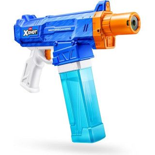 ZURU XSHOT Water Turbo Stream Motor Soaker, lanzador de agua motorizado Fast-Fill con LED, alcance 9 m, 8+ años