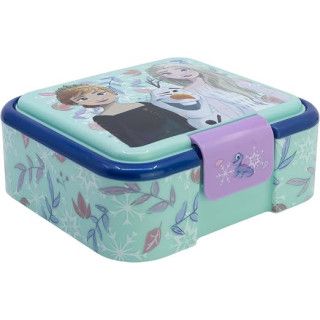 Stor Frozen, sandwichera infantil de plástico con 3 compartimentos, 1786 ml