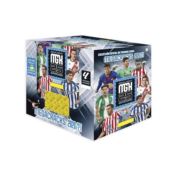 Caja con 50 sobres de Megacracks 26-27 colección Megacracks 2026-2027