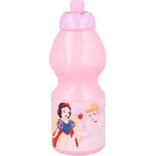 Stor Botella Infantil Princesas Disney 400ml - Plástico con Tapón Antigoteo y Banda Antideslizante
