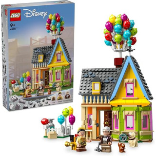 LEGO Disney Pixar Casa de Up 43217, 100 aniversario, figuras de Carl y Russell, 598 piezas, 9+ años