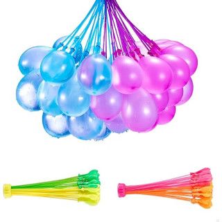 ColorBaby 47134 Bunch O Balloons, 100 globos de agua con hinchador y llenado rápido en 60 segundos