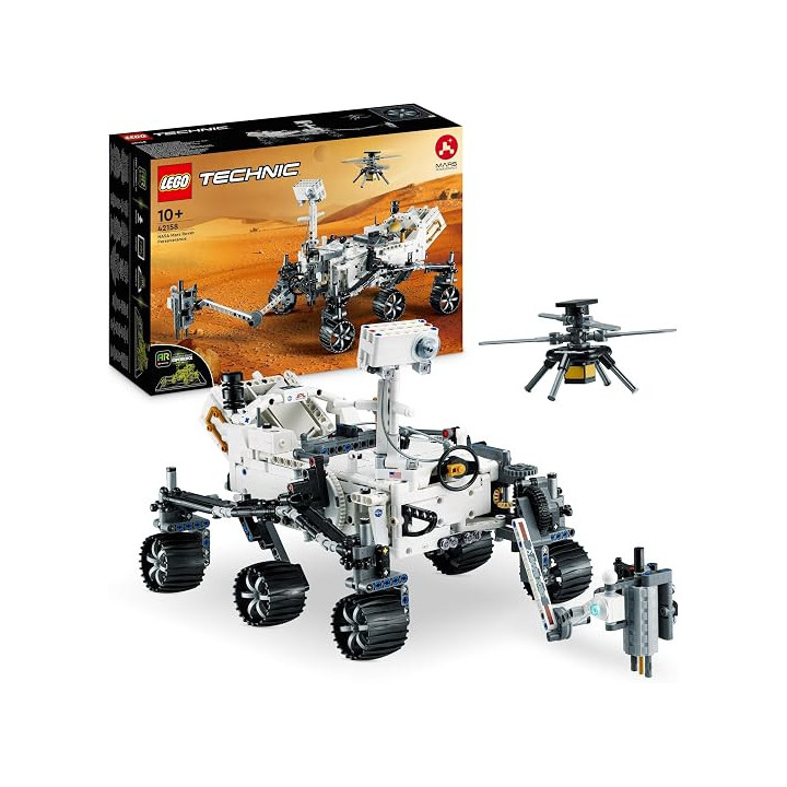 LEGO Technic NASA Mars Rover Perseverance 42158, 1132 piezas, experiencia con aplicación AR, 10+ años