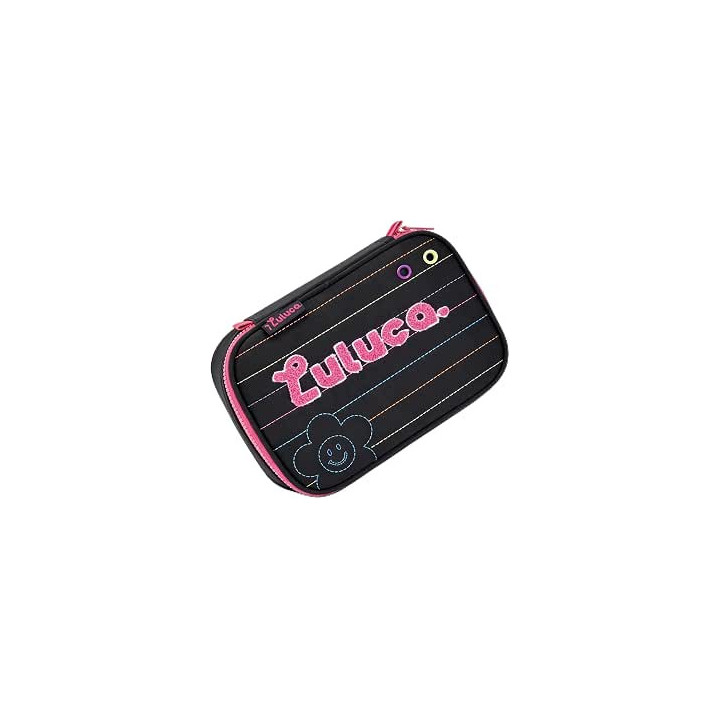 Clio Style x Luluca, estuche para lápices de gran capacidad, Preto (negro)