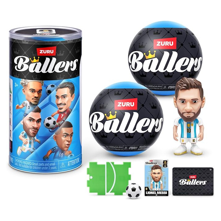 ZURU Ballers FIFA World Cup 2026 S1, pack de 2 cápsulas sorpresa con figuras coleccionables oficiales FIFA, 3+ años