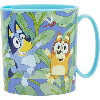 Stor Taza Infantil de Plástico Bluey 390ml - Apta para Microondas, Resistente para Niños