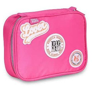Clio Style x Rebecca Bonbon, estuche para lápices de gran capacidad, rosa