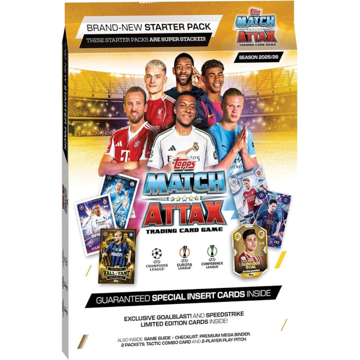 Topps Starter Pack Cartas Match Attax UCL 25-26