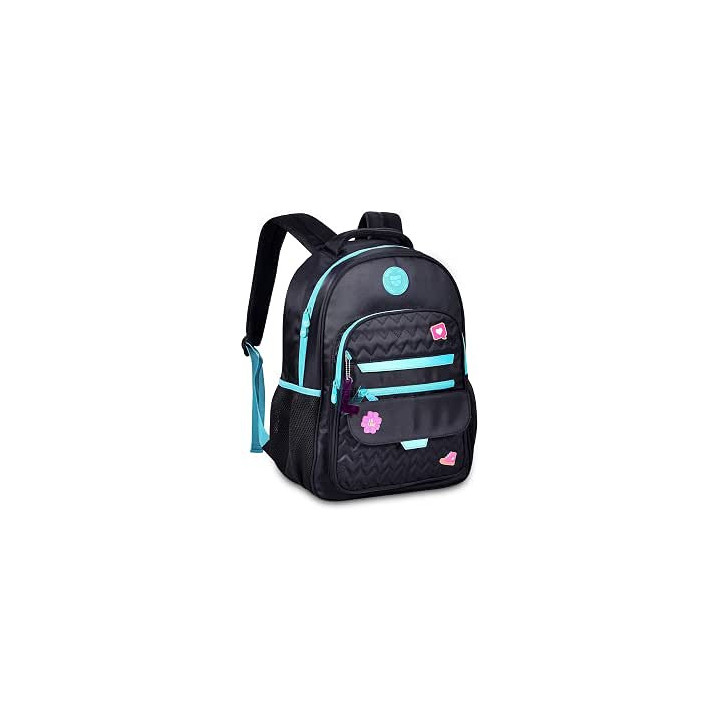 Clio Style x Luluca mochila escolar, 44 x 33,5 x 13 cm, gran capacidad, correas ergonómicas acolchadas, 9-15 años
