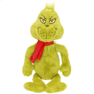 ColorBaby The Grinch 77706, peluche navideño gigante de 90 cm, surtido con bufanda roja o gorro de Papá Noel