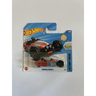 Hot Wheels HYX48, 15/250 Morgan Super 3, coche a escala 1:64, colección 2025