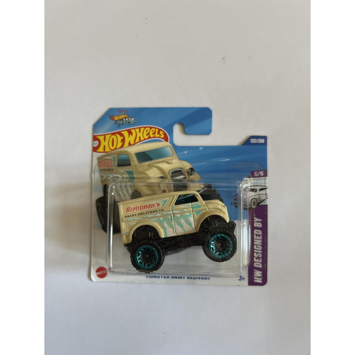 Hot Wheels HYX28, 133/250 Monster Dairy Delivery, coche a escala 1:64, colección 2025