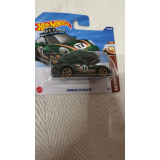 Hot Wheels HYW87,154/250 Porsche 911 Rallye, coche a escala 1:64, colección 2025