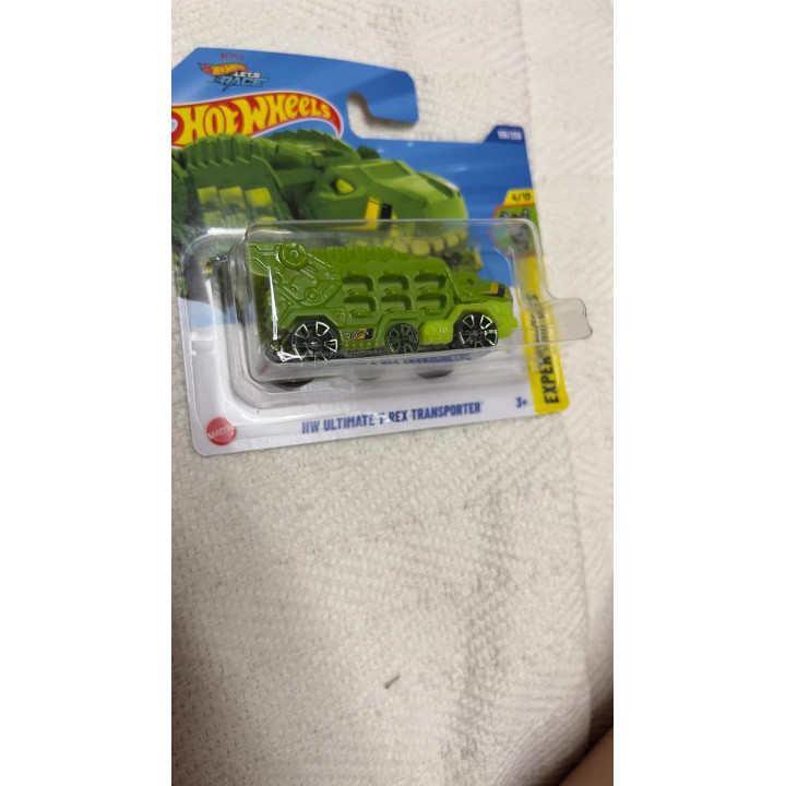 Hot Wheels HYY90, 156/250 HW Ultimate T-Rex Transporter, coche a escala 1:64, colección 2025