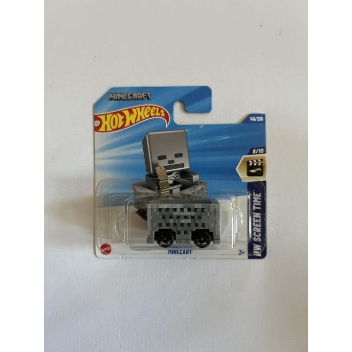 Hot Wheels HYY82, 146/250 Minecart, coche a escala 1:64, colección 2025