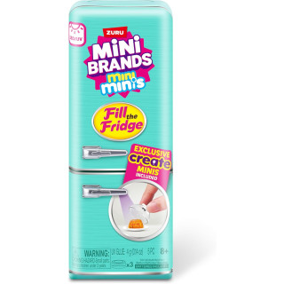 ZURU Mini Brands Fill The Fridge, kit de juego DIY de resina con luz UV y receta exclusiva, no comestible, 8+ años